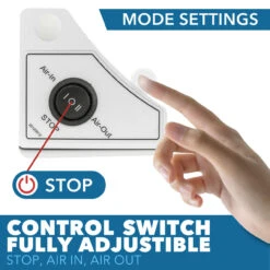 11" X 11" RV Roof Vent Fan Black Lid -RV accessories leisure coachworks 11 x 11 rv roof vent fan black lid 63215.1671153649