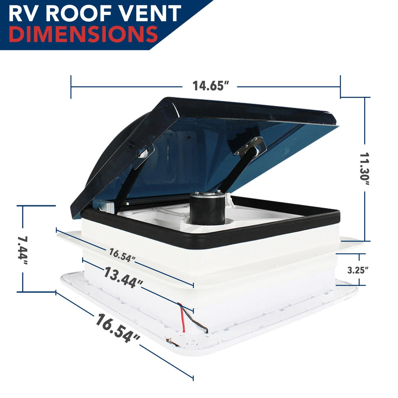 14" X 14" RV Roof Vent 2-Way 6 Speed Fan With Powered Riser Rain Sensor Led Remote And Smoked Lid 14" X 14" RV Roof Vent 2-Way 6 Speed Fan With Powered Riser Rain Sensor Led Remote And Smoked Lid -RV accessories leisure coachworks 14 x 14 rv roof vent 2 way 6 speed fan with powered riser rain sensor led remote and smoked lid 07437.1642096063