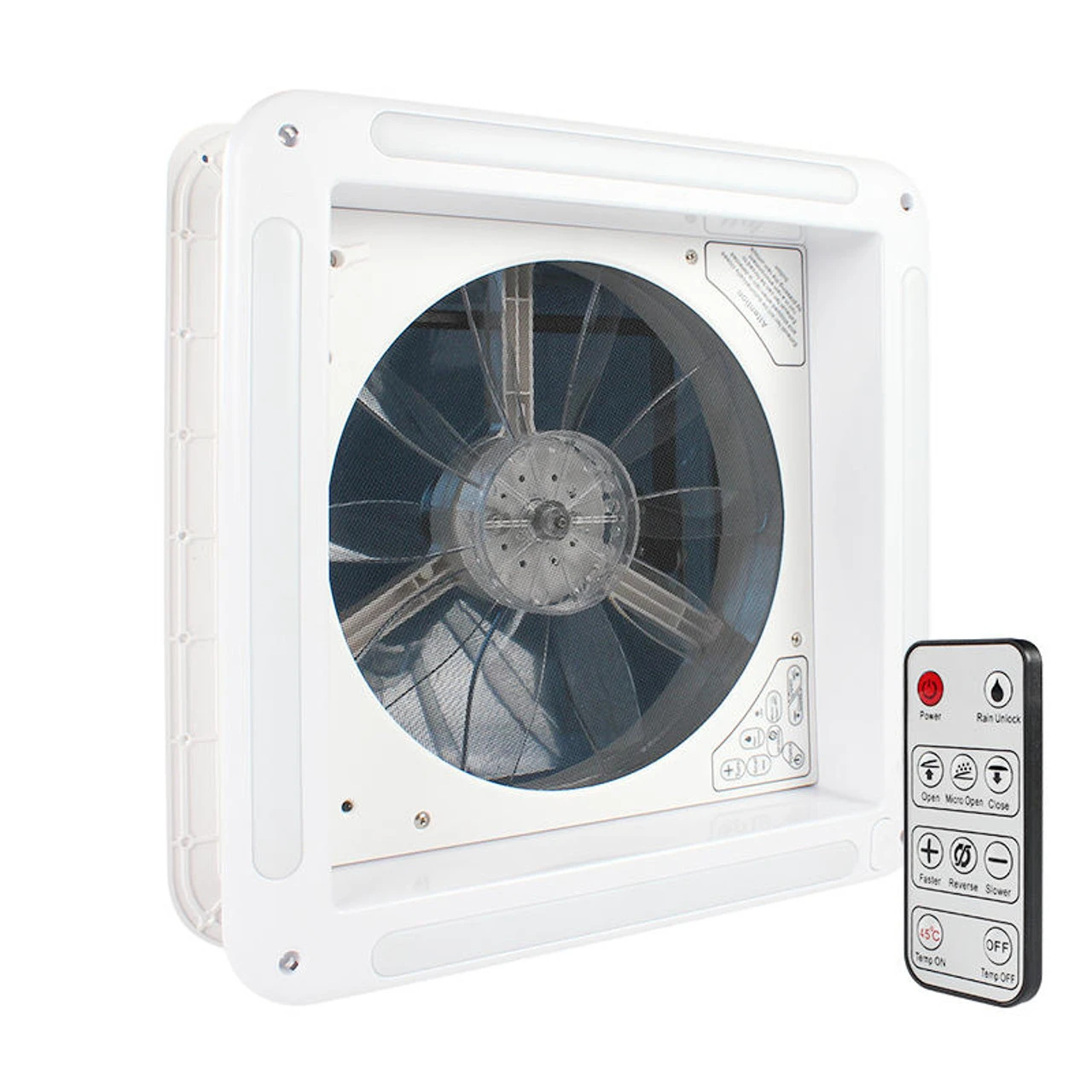 14" X 14" RV Roof Vent 2-Way 6 Speed Fan With Powered Riser Rain Sensor Led Remote And Smoked Lid 14" X 14" RV Roof Vent 2-Way 6 Speed Fan With Powered Riser Rain Sensor Led Remote And Smoked Lid -RV accessories leisure coachworks 14 x 14 rv roof vent 2 way 6 speed fan with powered riser rain sensor led remote and smoked lid 49601.1642094850