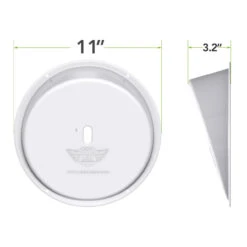 Angled Bezel For 8.5" Round Scare Light -RV accessories leisure coachworks angled bezel for 8.5 round scare light 13416.1642098714