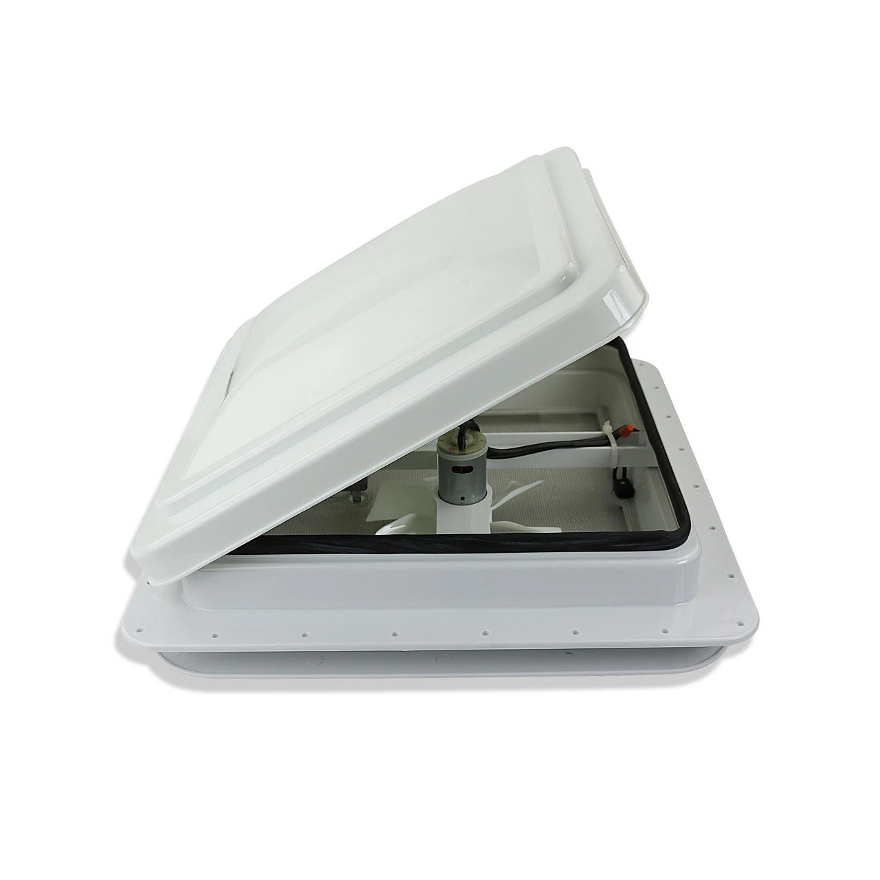 Leisure CW 14" RV Roof vent 12 volt power FAN w/ WHITE lid inner garnish ring W Leisure CW 14" RV Roof Vent 12 Volt Power FAN W/ WHITE Lid Inner Garnish Ring W -RV accessories leisure coachworks leisure cw 14 rv roof vent 12 volt power fan w white lid inner garnish ring w 29795.1699920976