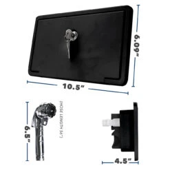 RV Exterior Shower Box Kit Cowboy Shower Outside Faucet With Lock -RV accessories leisure coachworks rv exterior shower box kit cowboy shower outside faucet with lock 10134.1642091149