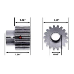 RV Slide Out System Gear 18 Tooth 1" Teeth - 5/8" Bore (Pin Not Included) 3 RV Slide Out System Gear 18 Tooth 1" Teeth - 5/8" Bore (Pin Not Included) -RV accessories leisure coachworks rv slide out system gear 18 tooth 1 teeth 58 bore pin not included 58542.1678332861