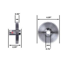 RV Slide Out System Gear 48 Tooth 1/2" Teeth - 3/4" Bore 3 RV Slide Out System Gear 48 Tooth 1/2" Teeth - 3/4" Bore -RV accessories leisure coachworks rv slide out system gear 48 tooth 12 teeth 34 bore 12811.1678332740