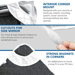 RV Sunshade Silver Windshield Cover 4 Layer Insulation For Class C Ford 1997-2021 4 RV Sunshade Silver Windshield Cover 4 Layer Insulation For Class C Ford 1997-2021 -RV accessories leisure coachworks rv sunshade silver windshield cover 4 layer insulation for class c ford 1997 2021 86181.1642094764