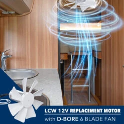 RV Vent Motor With Fan Blade 12 Volt Home Bathroom -RV accessories leisure coachworks rv vent motor with fan blade 12 volt home bathroom 04902.1653682737