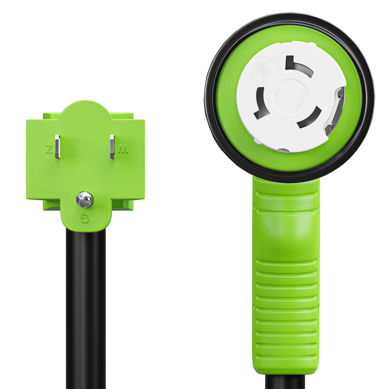 12" 90-Degree Dogbone RV Adapter 15 Amp Male and 50 Amp Female with Twist Lock and LED Power indicator (15 Amp Male - 50 Amp Female Twist) 12" 90-Degree Dogbone RV Adapter 15 Amp Male And 50 Amp Female With Twist Lock And LED Power Indicator (15 Amp Male - 50 Amp Female Twist) -RV accessories leisure cords 12 90 degree dogbone rv adapter 15 amp male and 50 amp female with twist lock and led power indicator 15 amp male 50 amp female twist 23303.1671672548