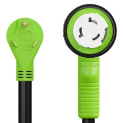 12" 90-Degree Dogbone RV Adapter 30 Amp Male And 50 Amp Female With Twist Lock And LED Power Indicator (30 Amp Male - 50 Amp Female Twist) 10 12" 90-Degree Dogbone RV Adapter 30 Amp Male And 50 Amp Female With Twist Lock And LED Power Indicator (30 Amp Male - 50 Amp Female Twist) -RV accessories leisure cords 12 90 degree dogbone rv adapter 30 amp male and 50 amp female with twist lock and led power indicator 30 amp male 50 amp female twist 71256.1674094146