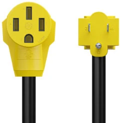 15 Amp Male To 50 Amp Female 12" Dogbone Adapter RV Electrical Converter Cord Cable -RV accessories leisure cords 15 amp male to 50 amp female 12 dogbone adapter rv electrical converter cord cable 56674.1679370494