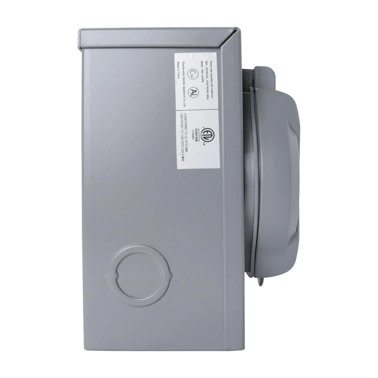 30 Amp Generator Power Inlet Box NEMA L14-30P 120 Volt ETL Listed -RV accessories leisure cords 30 amp generator power inlet box nema l14 30p 120 volt etl listed 22215.1642095961