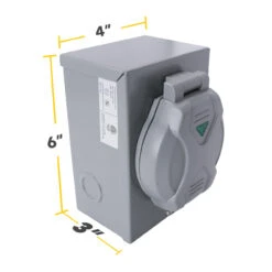 30 Amp Generator Power Inlet Box NEMA L14-30P 120 Volt ETL Listed -RV accessories leisure cords 30 amp generator power inlet box nema l14 30p 120 volt etl listed 25573.1642098115