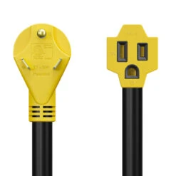 30 Amp Male To 15 Amp Female 12" Dogbone Adapter RV Electrical Converter Cord Cable -RV accessories leisure cords 30 amp male to 15 amp female 12 dogbone adapter rv electrical converter cord cable 10630.1678765108