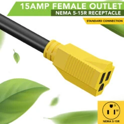 30 Amp Male To 15 Amp Female 12" Dogbone Adapter RV Electrical Converter Cord Cable -RV accessories leisure cords 30 amp male to 15 amp female 12 dogbone adapter rv electrical converter cord cable 47781.1678765110