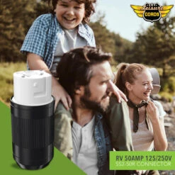 50 AMP RV Power Cord Locking Shore Connector Replacement End Marine Twist Lock -RV accessories leisure cords 50 amp rv power cord locking shore connector replacement end marine twist lock 67996.1653682848