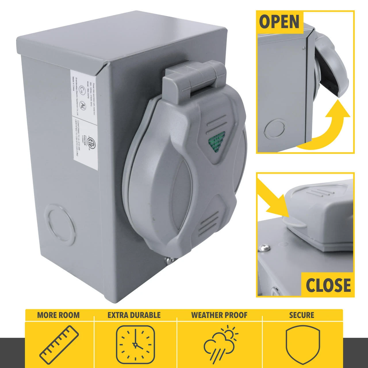 ETL Listed 50 AMP Power Box for Generator RV SS 2-50P 12500 Watts Leisure Cords ETL Listed 50 AMP Power Box For Generator RV SS 2-50P 12500 Watts Leisure Cords -RV accessories leisure cords etl listed 50 amp power box for generator rv ss 2 50p 12500 watts leisure cords 63962.1645206874