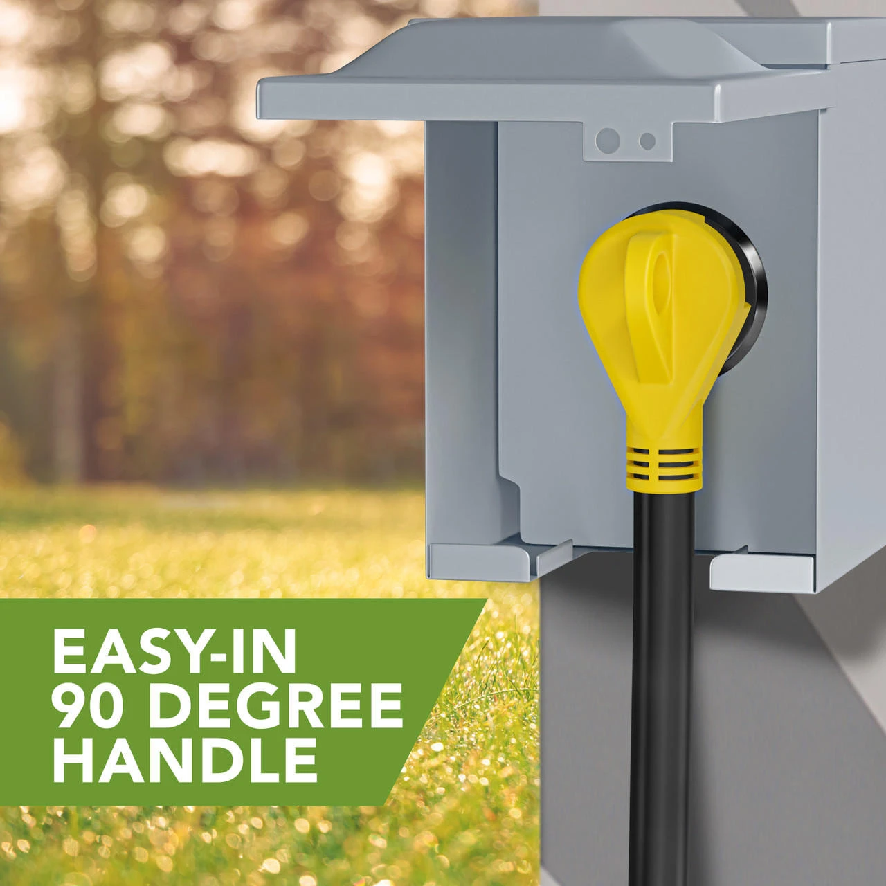 Gen RV 18" 30 AMP Locking 3 Or 4 Prong Plug To Standard RV TT-30R Receptacle Generator Adapter with Grip Gen RV 18" 30 AMP Locking 3 Or 4 Prong Plug To Standard RV TT-30R Receptacle Generator Adapter With Grip -RV accessories leisure cords gen rv 18 30 amp locking 3 or 4 prong plug to standard rv tt 30r receptacle generator adapter with grip 61458.1681446426