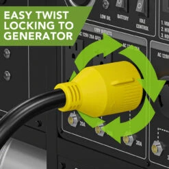 Gen RV 30 Amp Generator Cord, 4-Prong 10 Gauge Heavy Duty L14-30 Generator Power Cord Up To 7,500W -RV accessories leisure cords gen rv 30 amp generator cord 4 prong 10 gauge heavy duty l14 30 generator power cord up to 7500w 34836.1685771412