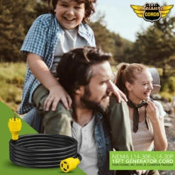 Gen RV 30 Amp Generator Cord, 4-Prong 10 Gauge Heavy Duty L14-30 Generator Power Cord Up To 7,500W -RV accessories leisure cords gen rv 30 amp generator cord 4 prong 10 gauge heavy duty l14 30 generator power cord up to 7500w 52372.1685771523