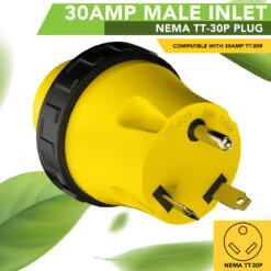 Locking Power Cord Adapter 30A Male To 30Amp Female Twist Power Cord Male To Female Camper Generator Cable Adapter Electrical Converter Plug -RV accessories leisure cords locking power cord adapter 30a male to 30amp female twist power cord male to female camper generator cable adapter electrical converter plug 84717.1691566804