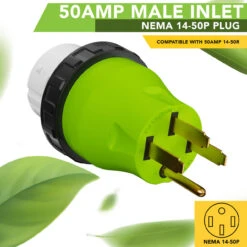 Locking Power Cord Adapter 50A Male To 50Amp Female Twist Power Cord Male To Female Camper Generator Cable Adapter Electrical Converter Plug -RV accessories leisure cords locking power cord adapter 50a male to 50amp female twist power cord male to female camper generator cable adapter electrical converter plug 16754.1687847815