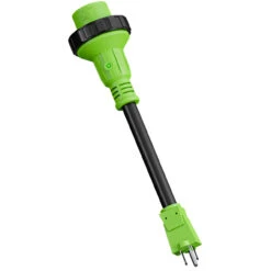 Power Cord Plug Adapter 15 Amp Male To 30 Amp Twist To Lock Female 12" RV Electrical Converter Cord Cable With LED Indicator Light -RV accessories leisure cords power cord plug adapter 15 amp male to 30 amp twist to lock female 12 rv electrical converter cord cable with led indicator light 32218.1677813512