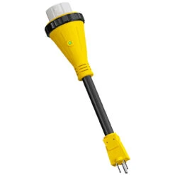 Power Cord Plug Adapter 15 Amp Male To 50 Amp Twist To Lock Female 12" RV Electrical Converter Cord Cable With LED Indicator Light -RV accessories leisure cords power cord plug adapter 15 amp male to 50 amp twist to lock female 12 rv electrical converter cord cable with led indicator light 21204.1683695312