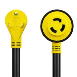 Power Cord Plug Adapter 30 Amp Male To 30 Amp Twist To Lock Female 12" RV Electrical Converter Cord Cable With LED Indicator Light -RV accessories leisure cords power cord plug adapter 30 amp male to 30 amp twist to lock female 12 rv electrical converter cord cable with led indicator light 57374.1683781792