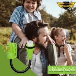 Power Cord Plug Adapter 50 Amp Male To 50 Amp Twist To Lock Female 12" RV Electrical Converter Cord Cable With LED Indicator Light -RV accessories leisure cords power cord plug adapter 50 amp male to 50 amp twist to lock female 12 rv electrical converter cord cable with led indicator light 03545.1694507817