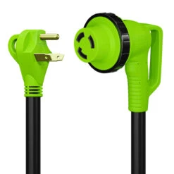 Twist Lock RV 30 Amp Power Cord With LED Power Indictor - 30 Amp Male To 30 Amp 90 Degree Female Locking Plug 36 Foot -RV accessories leisure cords twist lock rv 30 amp power cord with led power indictor 30 amp male to 30 amp 90 degree female locking plug 36 foot 25021.1682484350