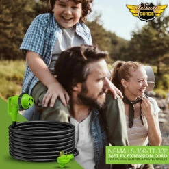 Twist Lock RV 30 Amp Power Cord With LED Power Indictor - 30 Amp Male To 30 Amp 90 Degree Female Locking Plug 36 Foot -RV accessories leisure cords twist lock rv 30 amp power cord with led power indictor 30 amp male to 30 amp 90 degree female locking plug 36 foot 90639.1682484358