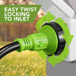 Twist Lock RV 30 Amp Power Cord With LED Power Indictor - 30 Amp Male To 30 Amp Female Locking Plug 15 Foot -RV accessories leisure cords twist lock rv 30 amp power cord with led power indictor 30 amp male to 30 amp female locking plug 15 foot 55611.1678320434