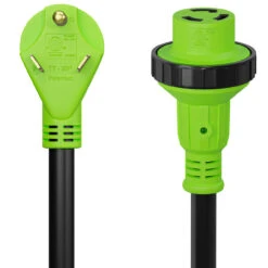 Twist Lock RV 30 Amp Power Cord With LED Power Indictor - 30 Amp Male To 30 Amp Female Locking Plug 15 Foot -RV accessories leisure cords twist lock rv 30 amp power cord with led power indictor 30 amp male to 30 amp female locking plug 15 foot 84888.1678320433