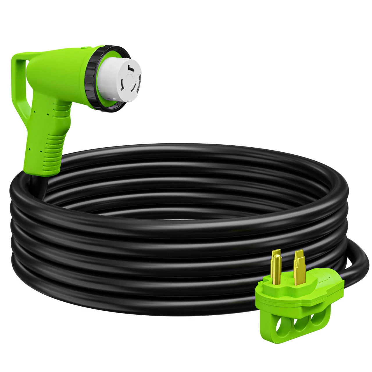 Twist Lock RV 50 amp Power Cord with LED Power indictor - 50 Amp Male to 50 Amp 90 Degree Female Locking Plug 15 Foot Twist Lock RV 50 Amp Power Cord With LED Power Indictor - 50 Amp Male To 50 Amp 90 Degree Female Locking Plug 15 Foot -RV accessories leisure cords twist lock rv 50 amp power cord with led power indictor 50 amp male to 50 amp 90 degree female locking plug 15 foot 42086.1683262799