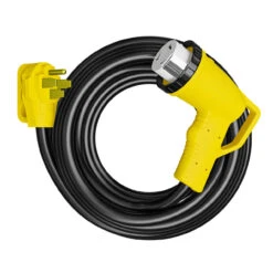 Twist Lock RV 50 Amp Power Cord With LED Power Indictor - 50 Amp Male To 50 Amp 90 Degree Female Locking Plug 36 Foot -RV accessories leisure cords twist lock rv 50 amp power cord with led power indictor 50 amp male to 50 amp 90 degree female locking plug 36 foot 24644.1683349312