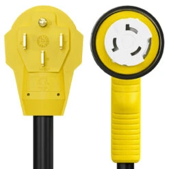 Twist Lock RV 50 Amp Power Cord With LED Power Indictor - 50 Amp Male To 50 Amp 90 Degree Female Locking Plug 36 Foot -RV accessories leisure cords twist lock rv 50 amp power cord with led power indictor 50 amp male to 50 amp 90 degree female locking plug 36 foot 73820.1683349316