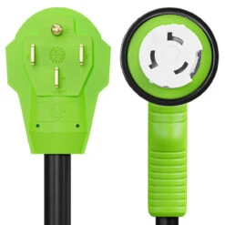 Twist Lock RV 50 Amp Power Cord With LED Power Indictor - 50 Amp Male To 50 Amp 90 Degree Female Locking Plug 50 Foot -RV accessories leisure cords twist lock rv 50 amp power cord with led power indictor 50 amp male to 50 amp 90 degree female locking plug 50 foot 06330.1683695299