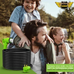 Twist Lock RV 50 Amp Power Cord With LED Power Indictor - 50 Amp Male To 50 Amp 90 Degree Female Locking Plug 50 Foot -RV accessories leisure cords twist lock rv 50 amp power cord with led power indictor 50 amp male to 50 amp 90 degree female locking plug 50 foot 80147.1683695270