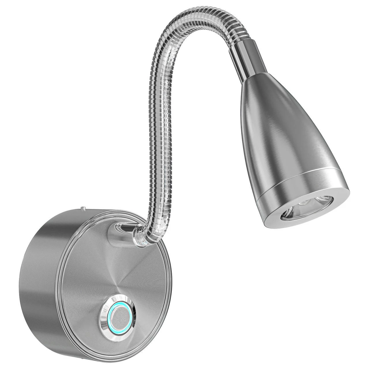 Leisure LED 8" 12V RV Flexible Gooseneck Interior Reading Light with Touch Activated Dimming Settings/Multi-Color Modes, Brushed Nickel Finish Leisure LED 8" 12V RV Flexible Gooseneck Interior Reading Light With Touch Activated Dimming Settings/Multi-Color Modes, Brushed Nickel Finish -RV accessories leisure led 8 12v rv flexible gooseneck interior reading light with touch activated dimming settingsmulti color modes brushed nickel finish 66435.1664580224