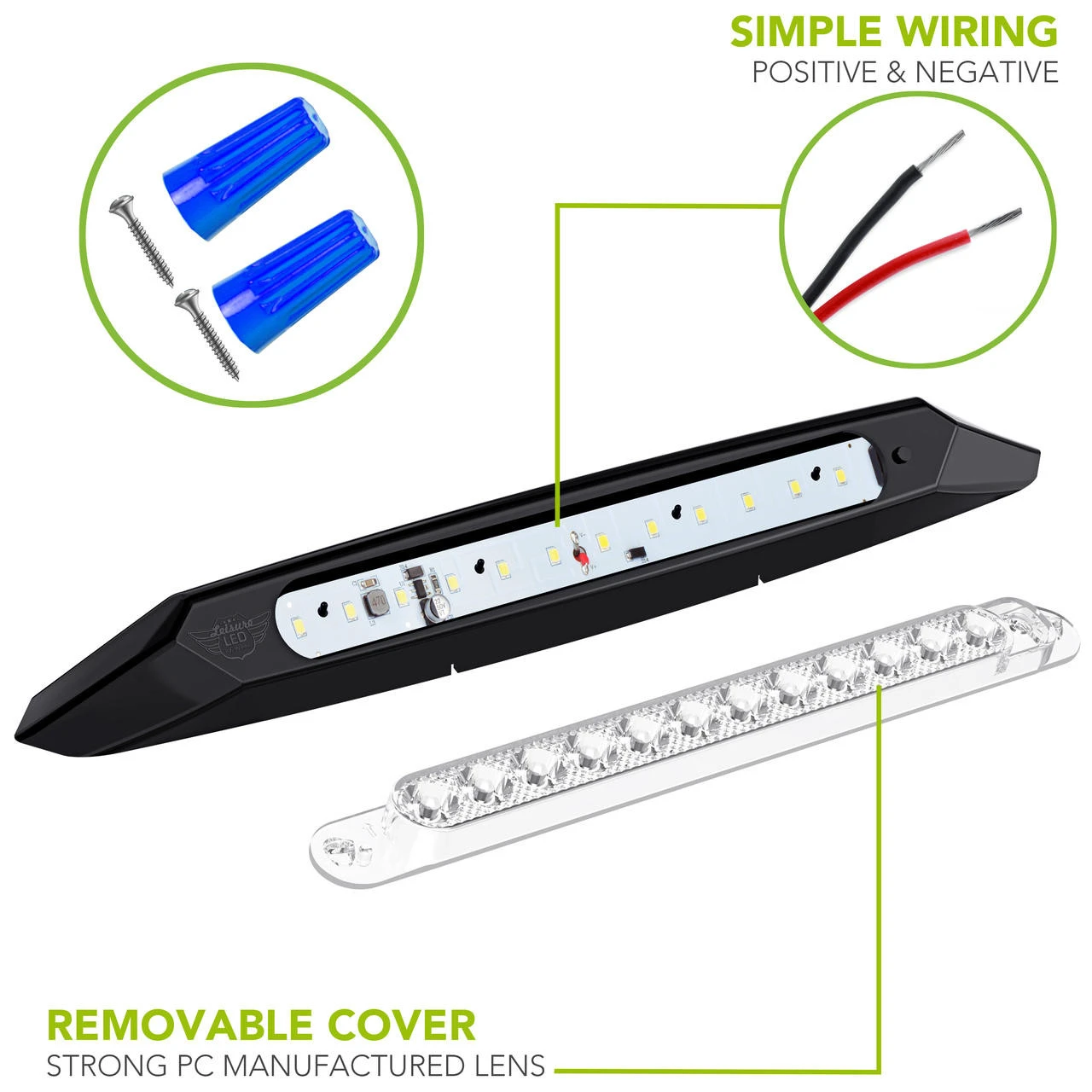 LED RV Exterior 13" Awning Porch Light with On/Off Switch 12 Volt LED RV Exterior 13" Awning Porch Light With On/Off Switch 12 Volt -RV accessories leisure led led rv exterior 13 awning porch light with onoff switch 12 volt 36439.1642095471