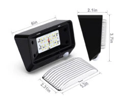 LED RV Exterior Porch Utility Light - 11-18v 300 Lumen Lighting Fixture With Motion Sensor -RV accessories leisure led led rv exterior porch utility light 11 18v 300 lumen lighting fixture with motion sensor 82635.1642091165