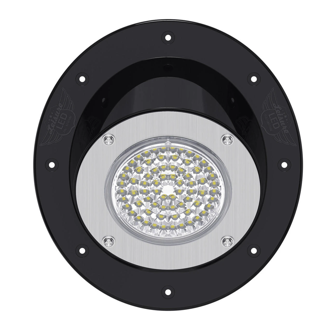 LED RV Exterior Round Recessed Mount Porch Utility 12v 1100 Lumen Warrior Flood Lighting Fixture LED RV Exterior Round Recessed Mount Porch Utility 12v 1100 Lumen Warrior Flood Lighting Fixture -RV accessories leisure led led rv exterior round recessed mount porch utility 12v 1100 lumen warrior flood lighting