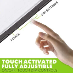 LED RV LED Ceiling Interior Light Fixture 1450 Lumen With Touch Dimmer Switch 12V 20 X 6" Natural White 4000-4500K With Bronze Trim -RV accessories leisure led led rv led ceiling interior light fixture 1450 lumen with touch dimmer switch 12v 20 x 6 natural white 4000 4500k with bronze trim 16797.1642095113