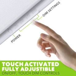 LED RV LED Ceiling Interior Light Fixture 2000 Lumen With Touch Dimmer Switch 12V 21 X 8" Natural White 4000-4500K With White Trim -RV accessories leisure led led rv led ceiling interior light fixture 2000 lumen with touch dimmer switch 12v 21 x 8 natural white 4000 4500k with white trim 56931.1663109995