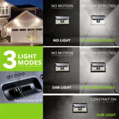 LED Wall Solar Light Outdoor 46 Security Lighting Nightlight With Motion Sensor Detector -RV accessories leisure led led wall solar light outdoor 46 security lighting nightlight with motion sensor detector 41029.1642098575