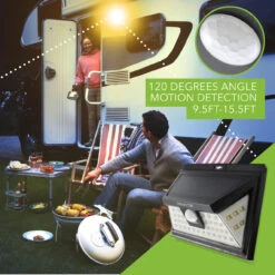 LED Wall Solar Light Outdoor 46 Security Lighting Nightlight With Motion Sensor Detector -RV accessories leisure led led wall solar light outdoor 46 security lighting nightlight with motion sensor detector 51351.1642095467