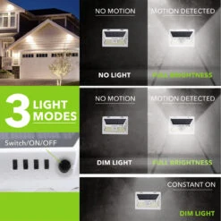 LED Wall Solar Light Outdoor 46 Security Lighting Nightlight With Motion Sensor Detector -RV accessories leisure led led wall solar light outdoor 46 security lighting nightlight with motion sensor detector 64153.1642099073