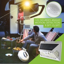 LED Wall Solar Light Outdoor 46 Security Lighting Nightlight With Motion Sensor Detector -RV accessories leisure led led wall solar light outdoor 46 security lighting nightlight with motion sensor detector 99393.1642094135