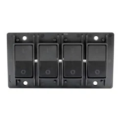 Leisure LED Modern Quadruple SPST On-Off Switch With Bezel, 12-Volt, For RV, Trailer, Camper, With Label Sticker -RV accessories leisure led modern quadruple spst on off switch with bezel 12 volt for rv trailer camper with label sticker 05393.1686117476