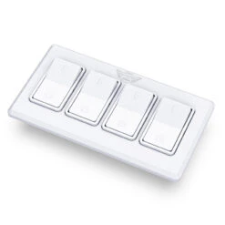 Leisure LED Modern Quadruple SPST On-Off Switch With Bezel, 12-Volt, For RV, Trailer, Camper, With Label Sticker -RV accessories leisure led modern quadruple spst on off switch with bezel 12 volt for rv trailer camper with label sticker 45002.1687456468