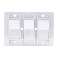 Leisure LED Modern Triple SPST On-Off Switch With Bezel, 12-Volt, For RV, Trailer, Camper, With Label Sticker -RV accessories leisure led modern triple spst on off switch with bezel 12 volt for rv trailer camper with label sticker 64821.1687456026